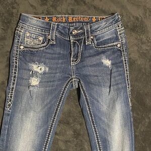 Rock Revival Medium Wash Blue Boot Cut Jeans